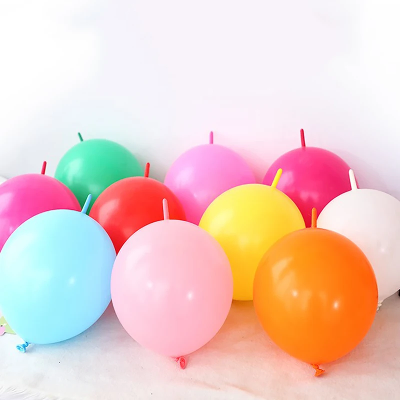 30 stks/set Staart Ballon Veelkleurige Bruiloft Verjaardagsfeestje Leveranties Trouwzaal Decor Naald Staart Link Ballon Baby Douche Globos