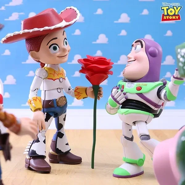 

HEROCROSS Disney Toy Story Doll Jessie Alloy Authentic Movable Anime Action Figures Cartoon Peripheral Ornaments Garage Kit Toy