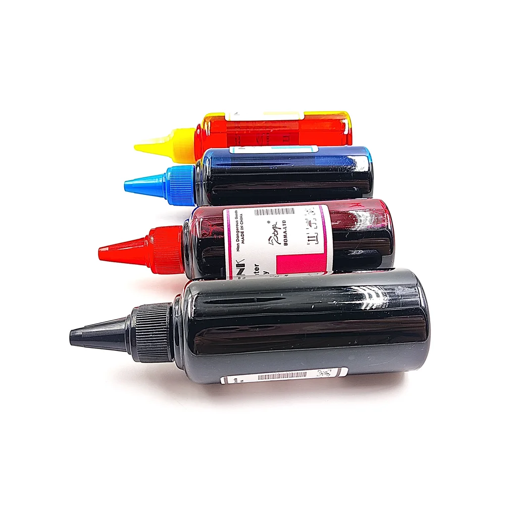 

100ML 4Colors 364 364XL Bulk Dye Ink Refill Kit For HP Photosmart 5510 5515 6510 010 109 110 209 210 3070a Printers