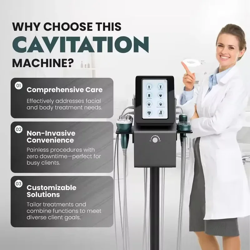 9 in 1 40K Body Contouring Machine - Skin Tightening & Facial Care Beauty Equipment