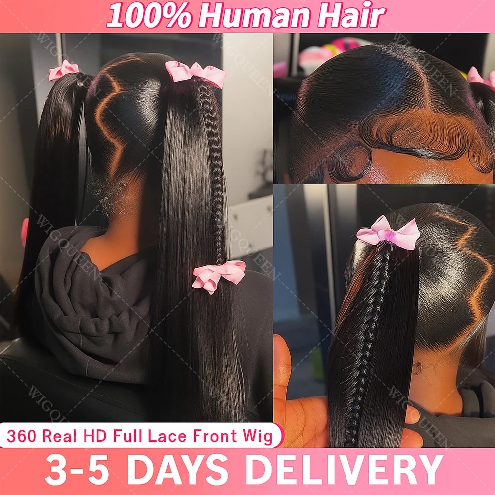 

250Density Real Full Lace Wig Bone Straight Wigs Human Hair Brazilian Pre Plucked 360 Hd Lace Wigs Human Hair Full Lace Wigs