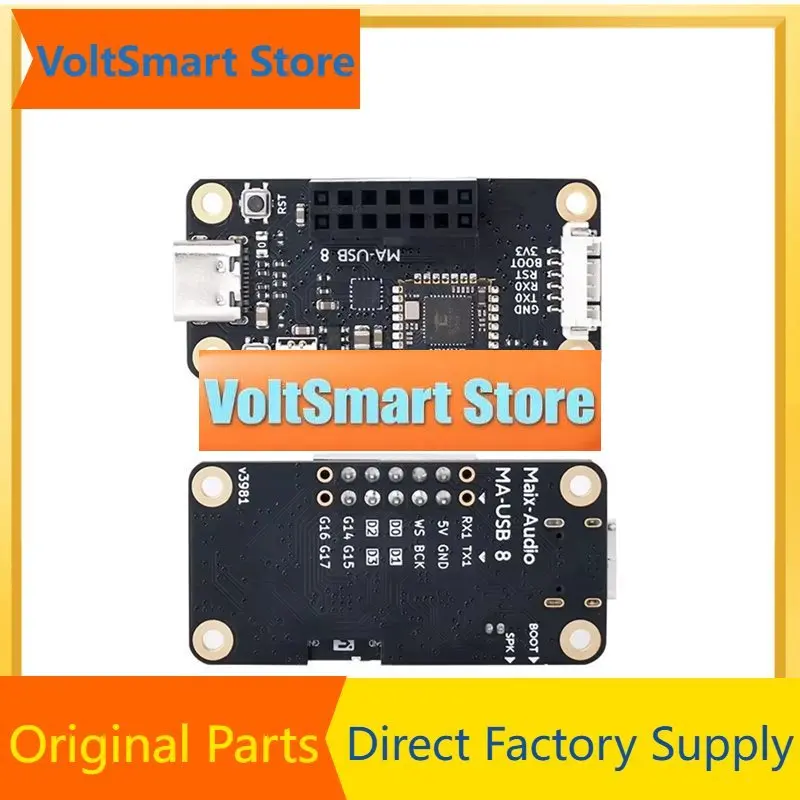 VoltSAaael-ma-usb8 For 12-directional Beamforming Drive Board For 6+ 1 Mic Array Microphone Module