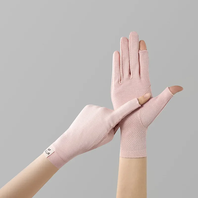 Luvas de motocicleta respiráveis para homens e mulheres primavera verão luvas finas de tela de toque anti-uv antiderrapante equitação luvas de condução