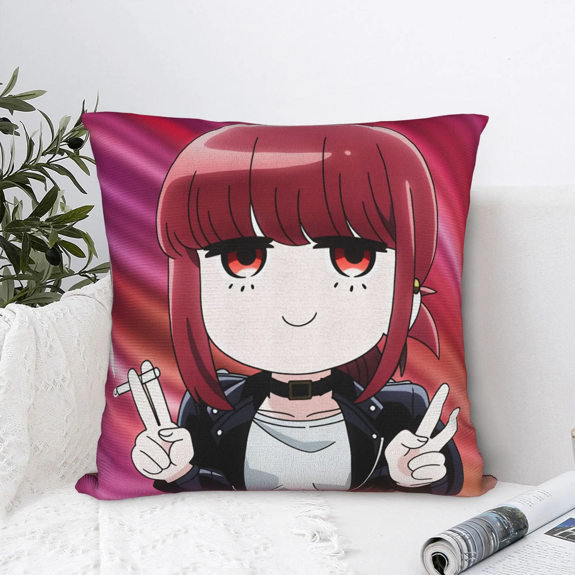 Smoking Behind Supermarket Yamada  Pillow Case  Soft Pillow Cover For Living Room Bed Chair Funny Pillowcases