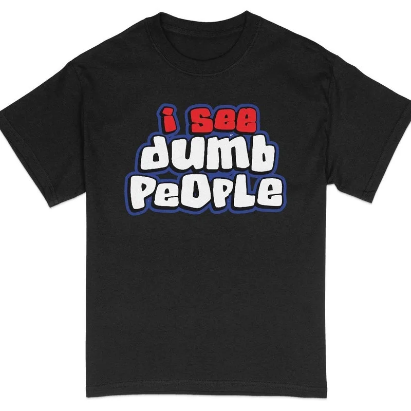 تي شيرت مضحك للجنسين 100% بوليستر، خلفية سوداء، صورة فارغة تمامًا، قميص علوي بأكمام قصيرة يسمح بالتهوية، خط عنق مستدير #1