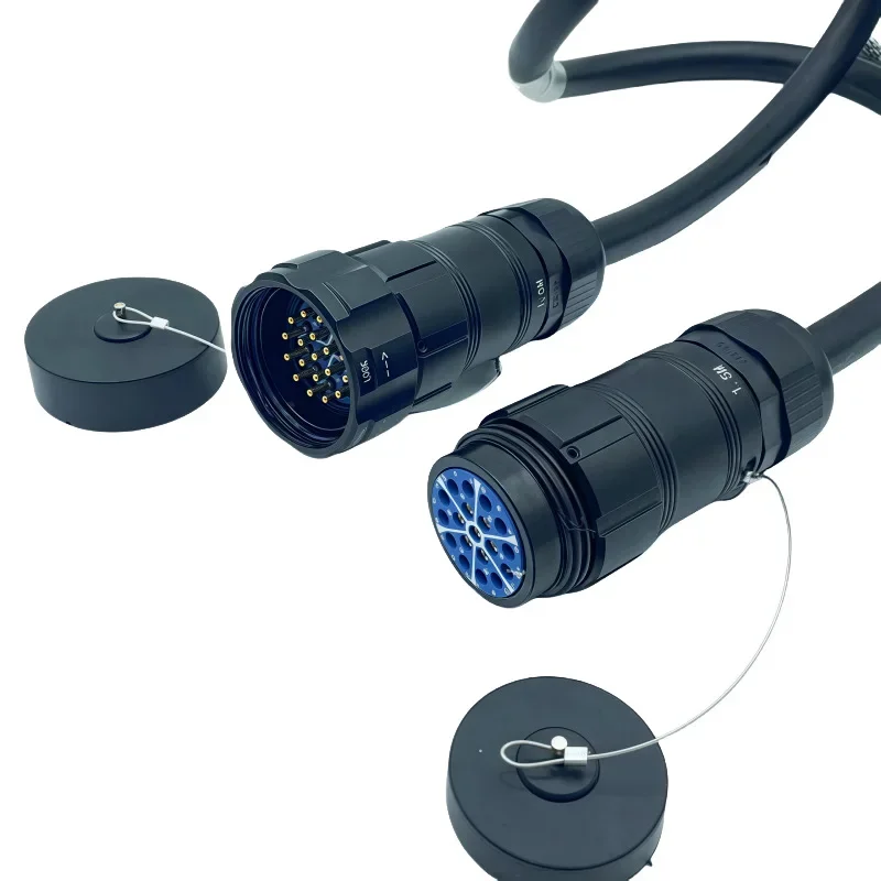 Socapex 19-Core Aviation Plug Cable Stage Lighting Power Extension Connection Cable 19*2.5 Square Meters Audio & Video