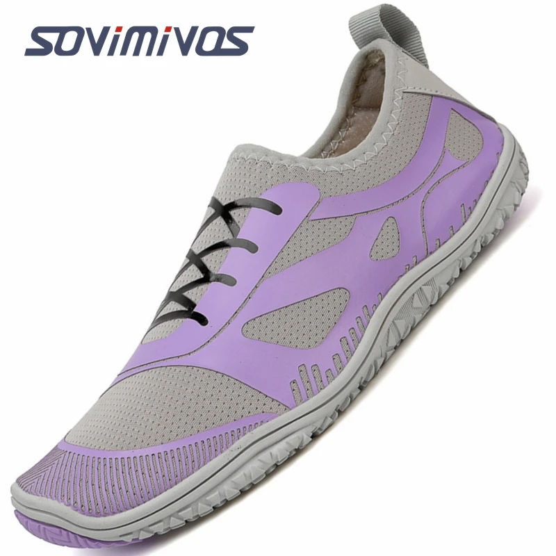 Zapatos descalzos para hombre y mujer, zapatillas minimalistas de punta ancha para correr, tenis, caminar, transpirables de ancho