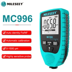 MILESEEY-Alta Precisão Revestimento Digital Medidor Espessura, Detector de Pintura Car, Medidor Espessura Pintura, Auto Tester, MC996