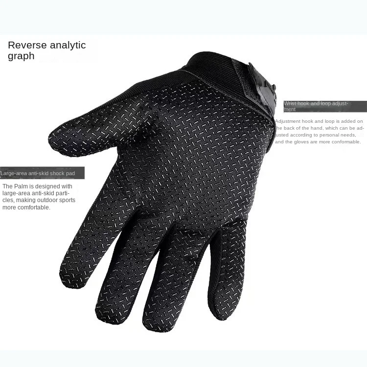 Seal Tactical Gloves Cool Motorcycle Super Technician Long Finger Men\'s Special Forces Anti-Slip Gloves