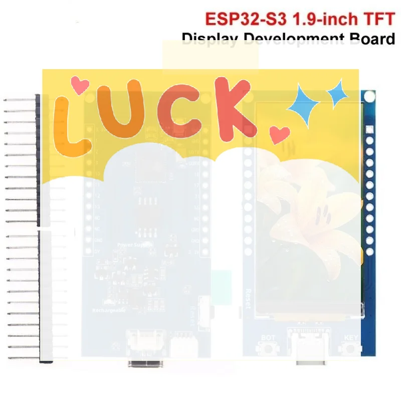 

1 PCS ESP32-S3 Development Board With Flash 1.9-inch LCD Display WiFi BT 5.0 Wireless Module 170x320