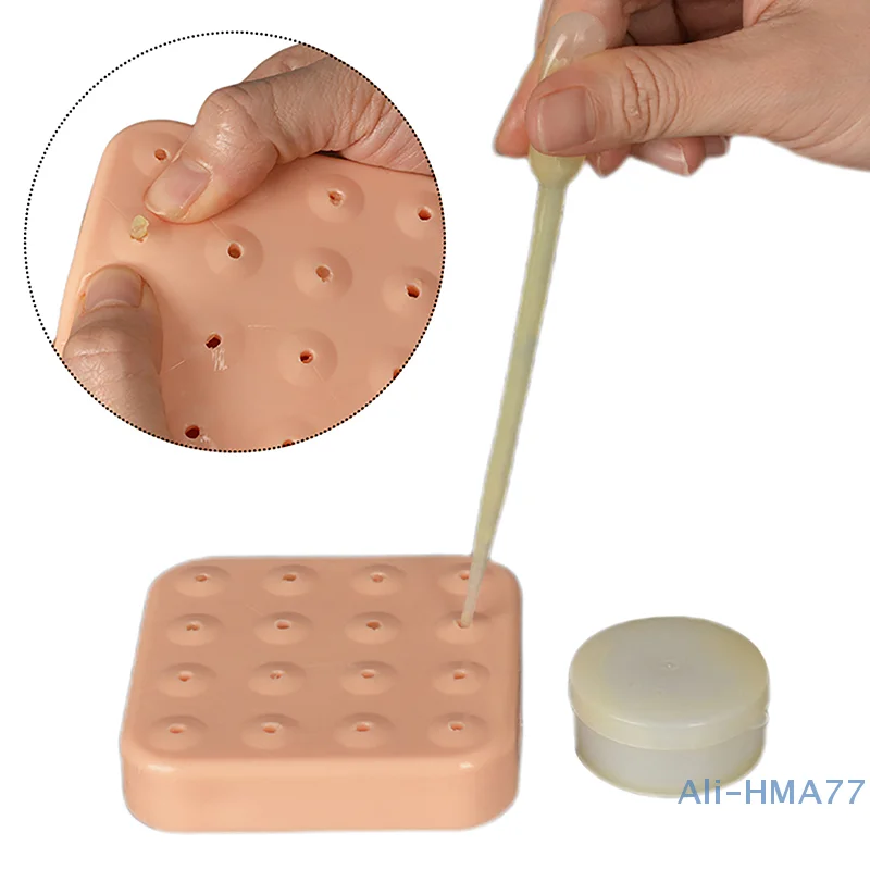 

Pimple Popping Practice Module Skin Suture Model Acupuncture Skill Learning Practice Simulation Skin Model Silicone Training Pad