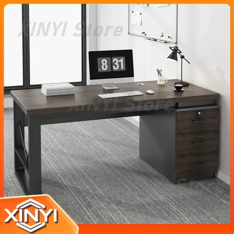 Desk for staff simple modern single with lock table storage cabinet integrated workbench computer desk