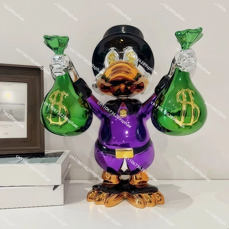 Internet Celebrity Tide play money bag  Duck cartoon sculpture large  home soft decoration store restaurant bar decoration