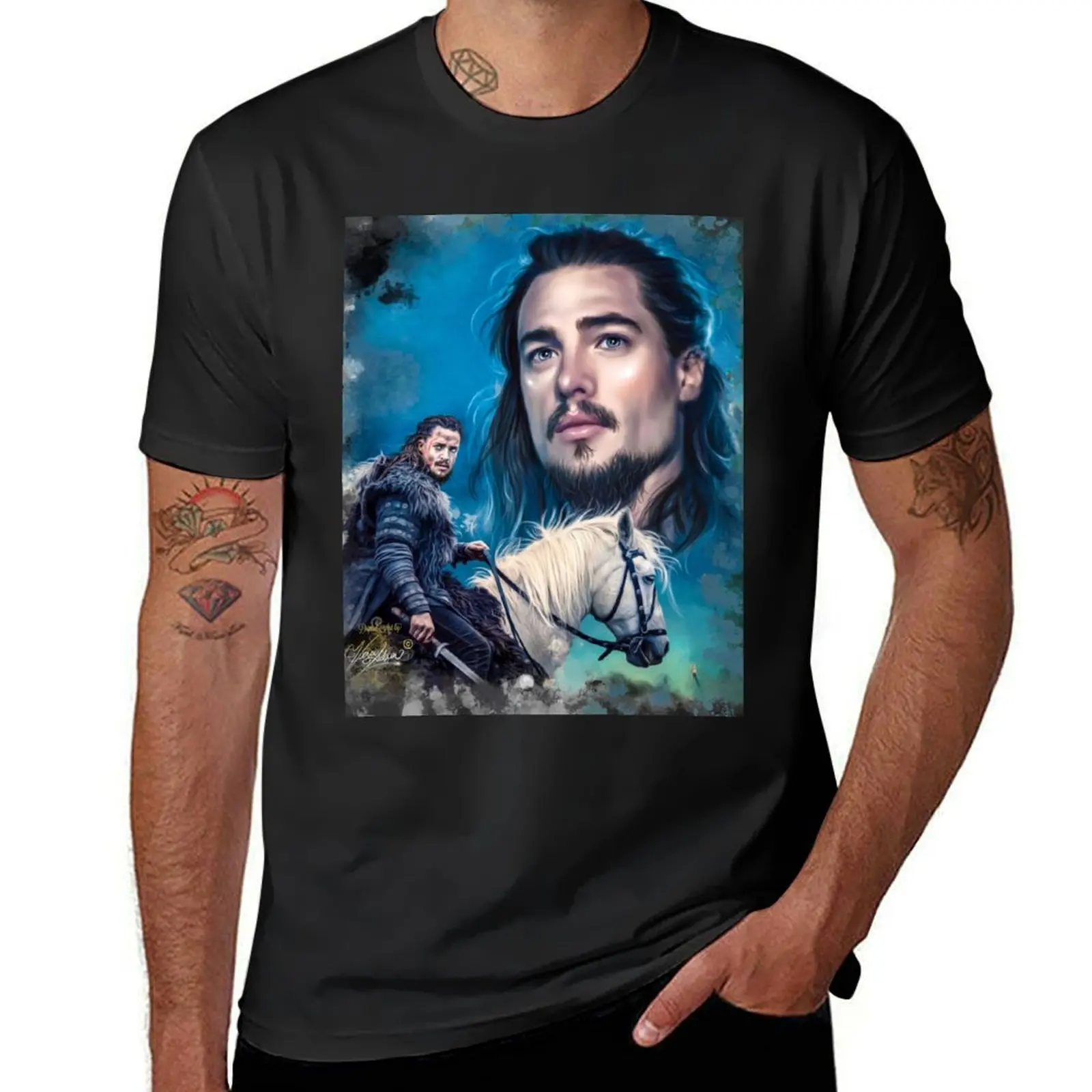 

The Last Kingdom- Uhtred of Bebbanburg T-Shirt summer tops boys whites cotton graphic tees funny t shirts men