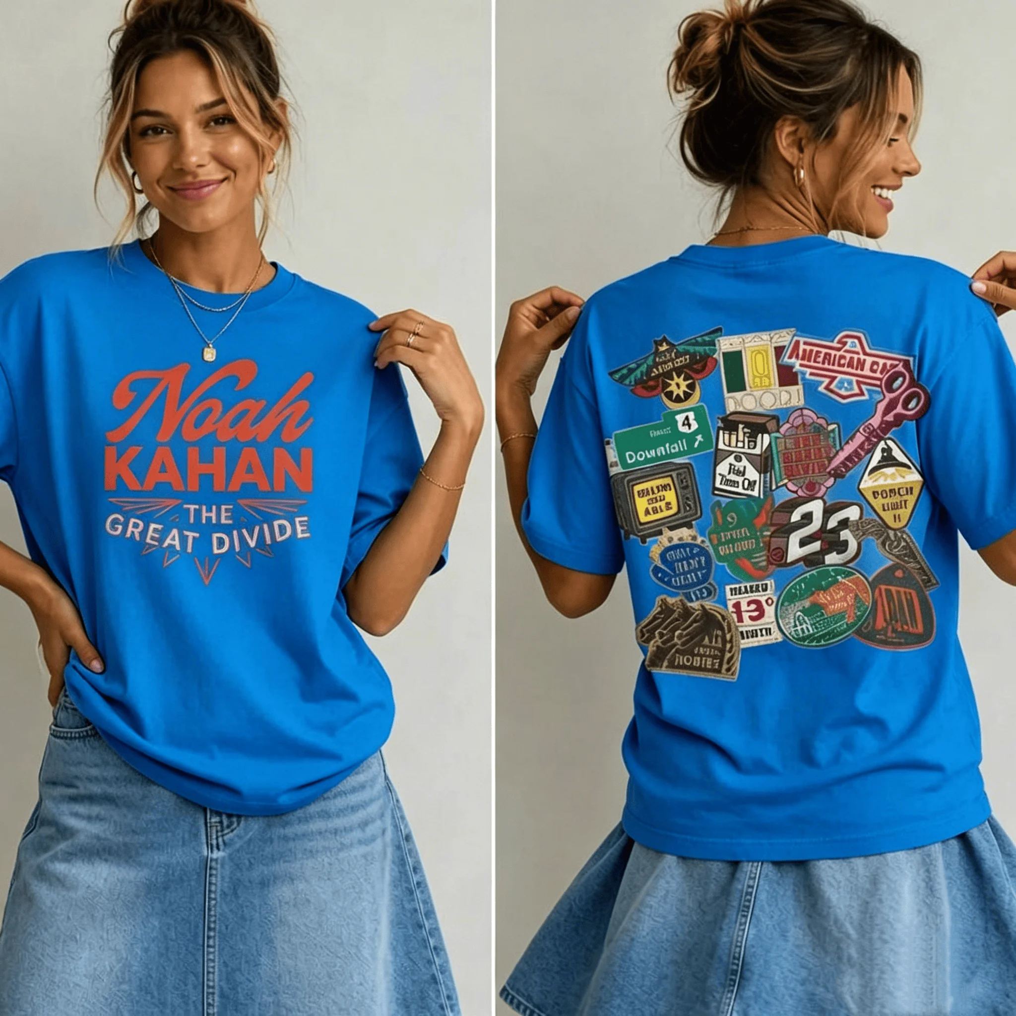 Noah Kahan The Great Divide Tour 2026 Konzert-T-Shirt, 100 % Baumwolle, für Herren und Damen, beliebtes, übergroßes, lässiges Vintage-T-Shirt, Fan-Geschenk – Detail 10
