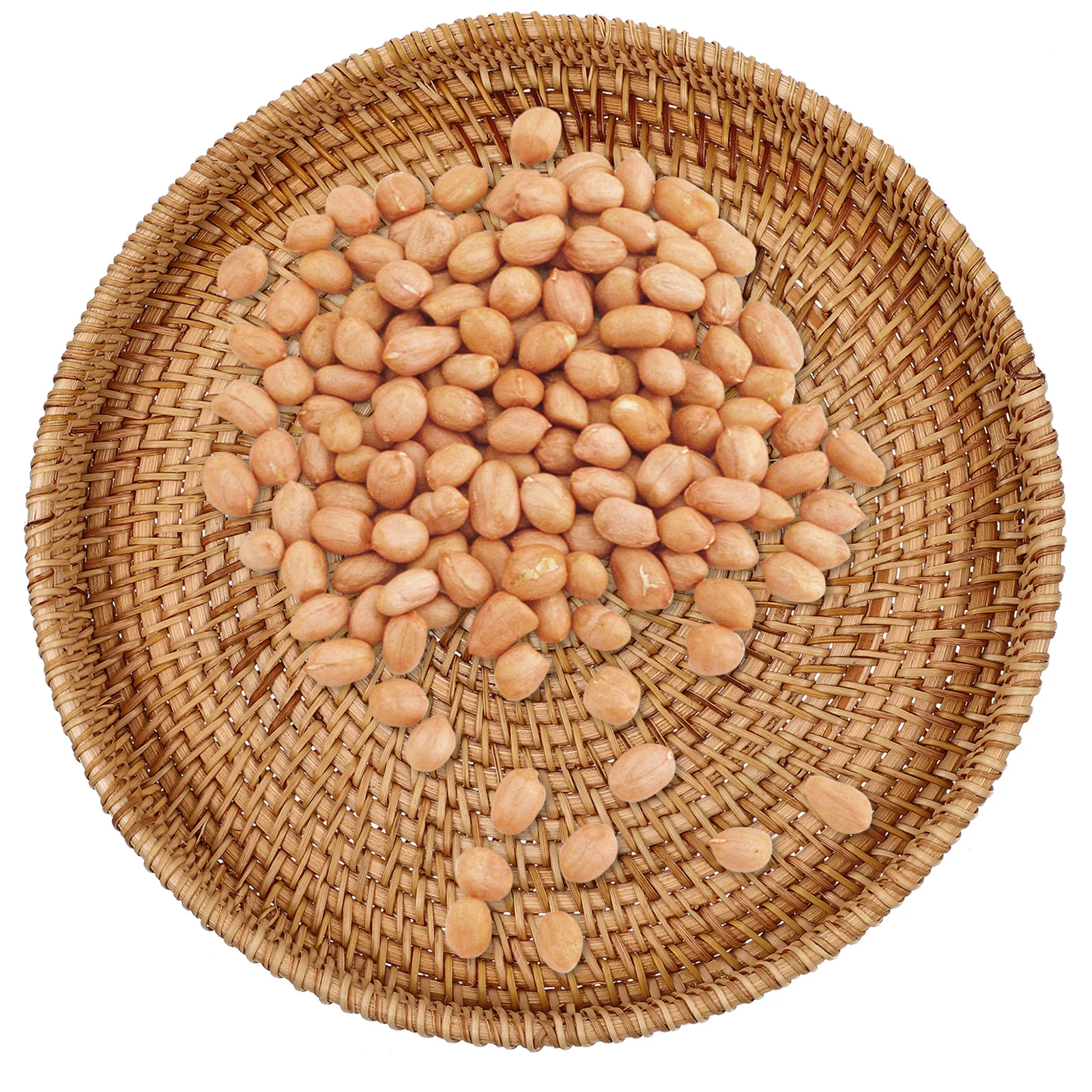 

Rattan Storage Basket Thickened Fruit Dessert Serving Tray Multi-Function Coffee Tea Organizer Household Gathering Gift