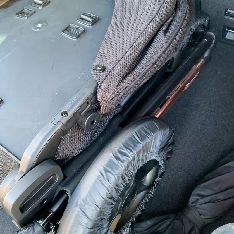 Housses de roue de poussette 4 pièces – Roues de poussette robustes, anti-poussière et faciles à nettoyer avec poignée antidérapante, compatibles avec tous les poussettes