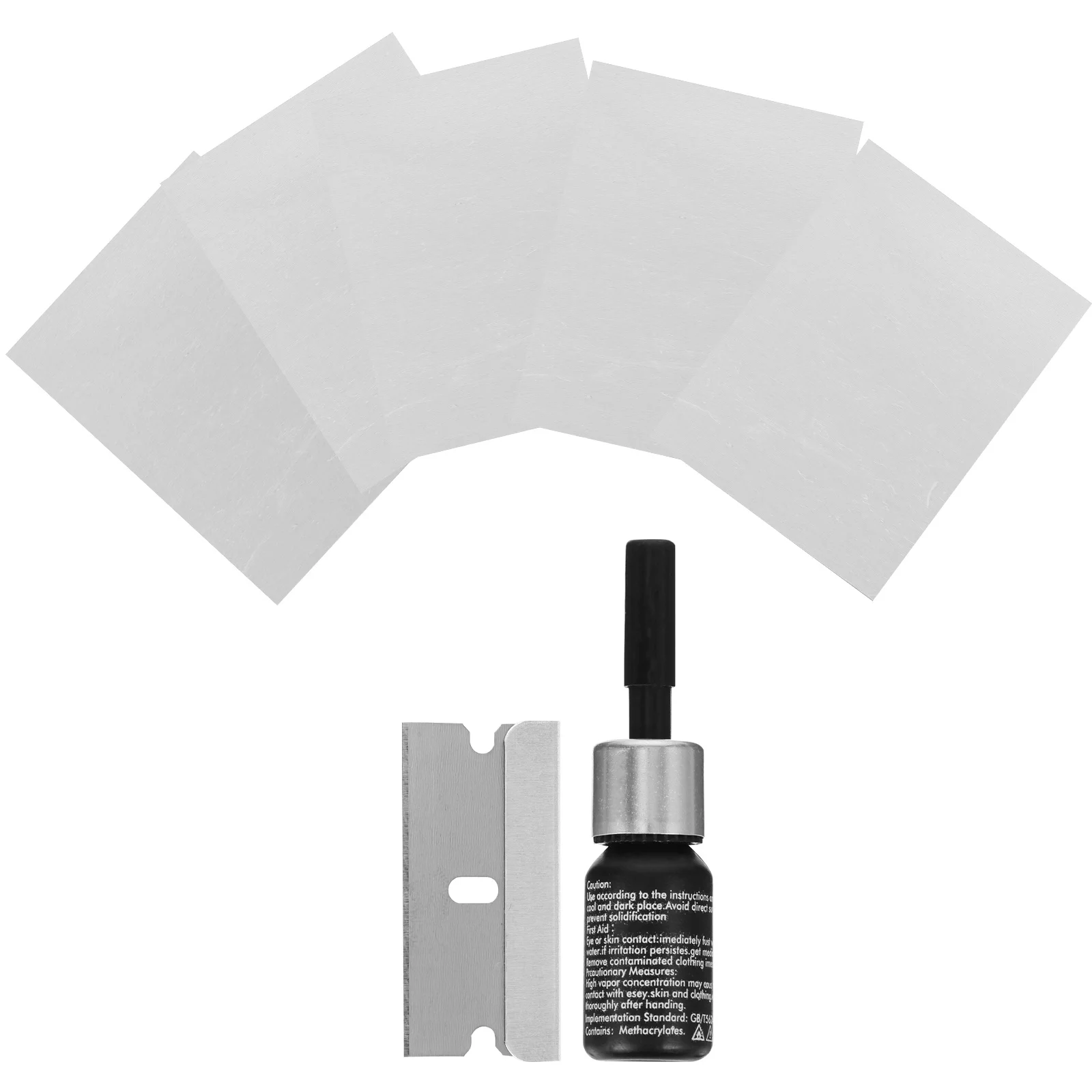 

2Sets Professional Auto Glass Repair Tool Kit DIY Windshield Crack Fixing Replenisher Time Money Saving Repairing Replenisher