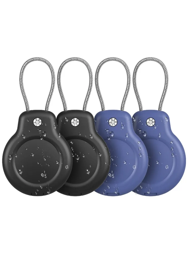 Heavy Duty PCFull Coverage Protective Shell For Apple AirTag Metal Lanyard Included Anti-Scratch Cover Tracker Anti-Loss Locator