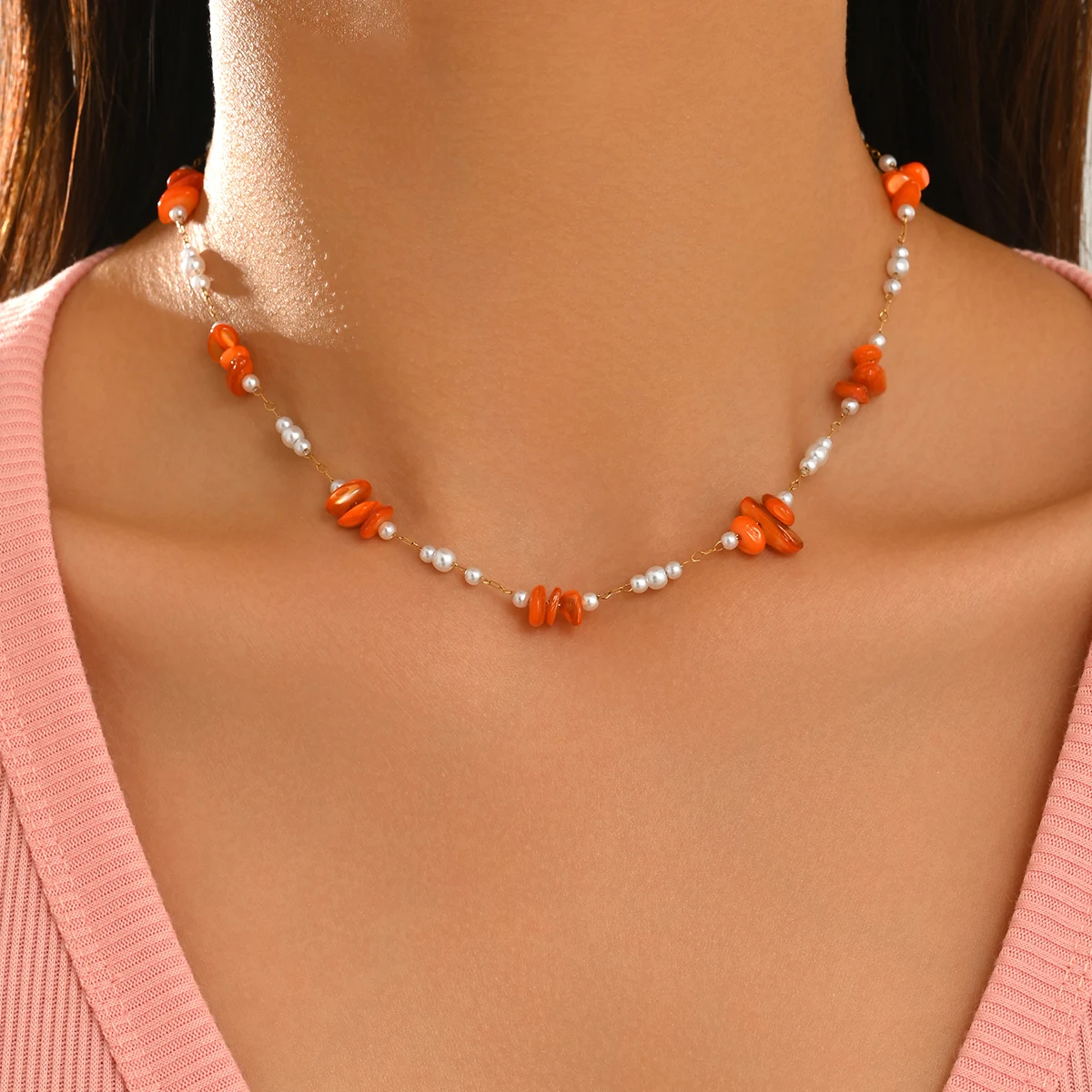 Naszyjnik choker ze stali nier – Pearl Trim Chain recenzja i cena