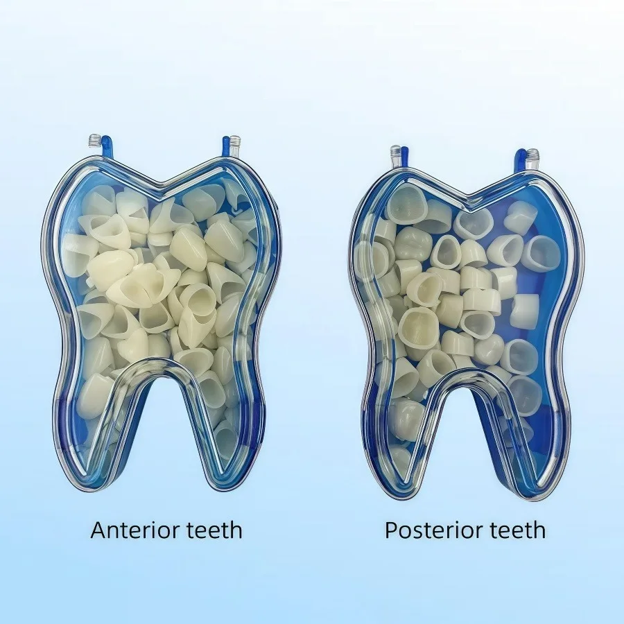 

Teeth Veneers Dentistry Tooth Whitening Tools 50 Pcs/Box Dental Temporary Crown Kit Anterior Front Molar Posterior