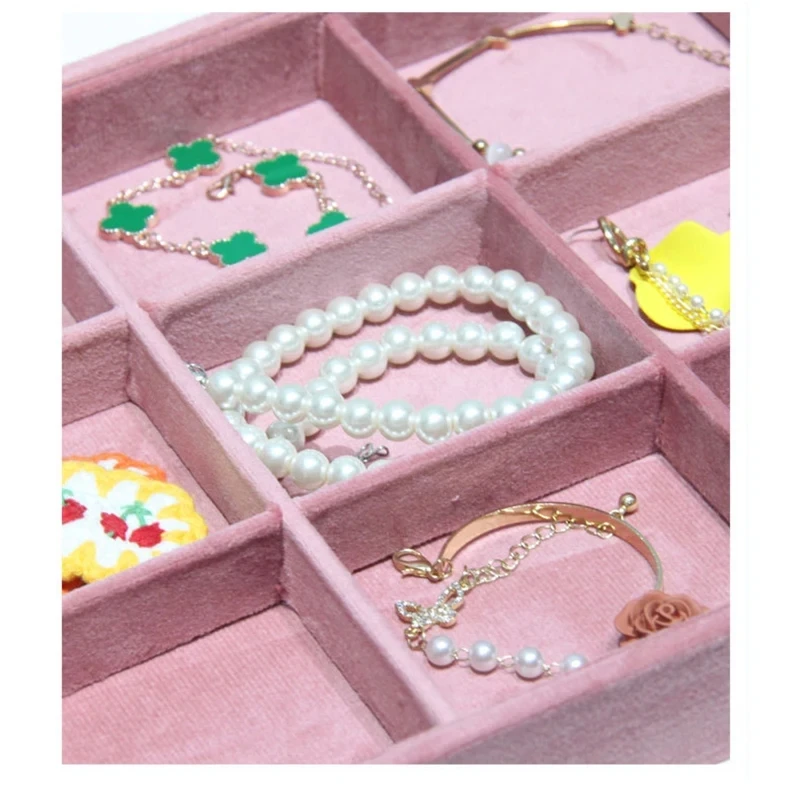 

Velvet 12 Grid Jewelry Display Showcase Organizer Holder for Necklace Bracelet Ring Earring