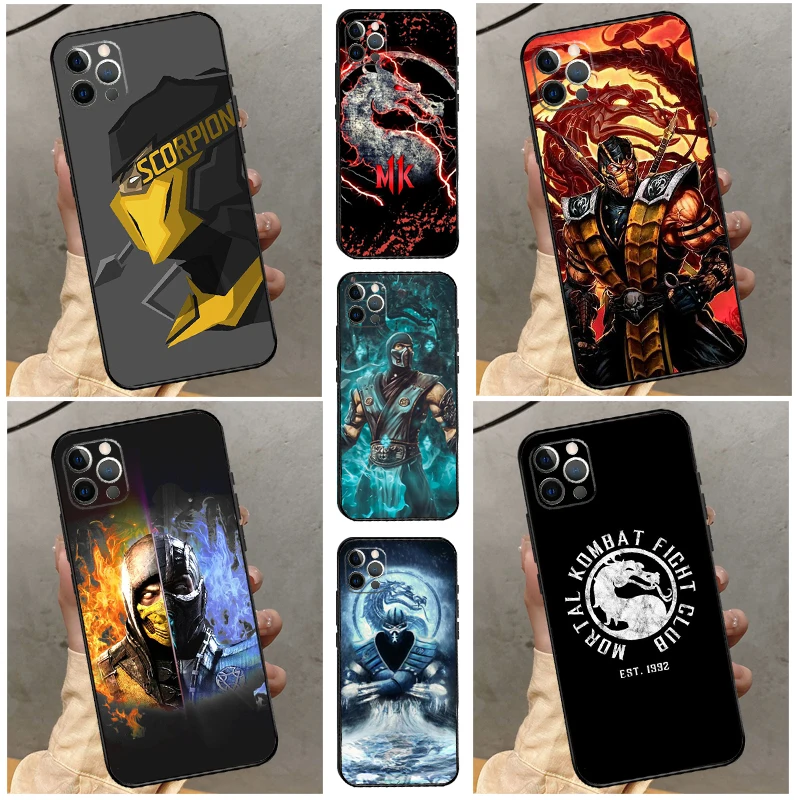 Scorpion Zero Sub Mortal Kombat Case For iPhone 14 Plus 11 12 13 15 16 Pro Max Mini Plus XR X XS Max Back Cover