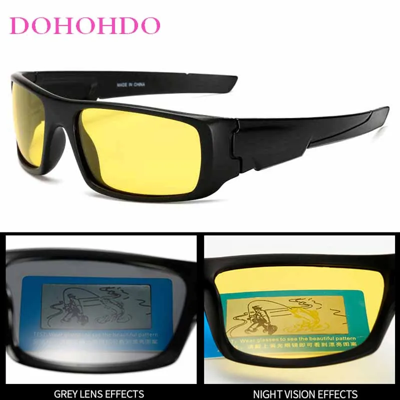 العصرية في الهواء الطلق سائق القيادة للرؤية الليلية الرجال نظارات نسائية عدسة صفراء الكلاسيكية المضادة للوهج سائق نظارات حماية للجنسين UV400