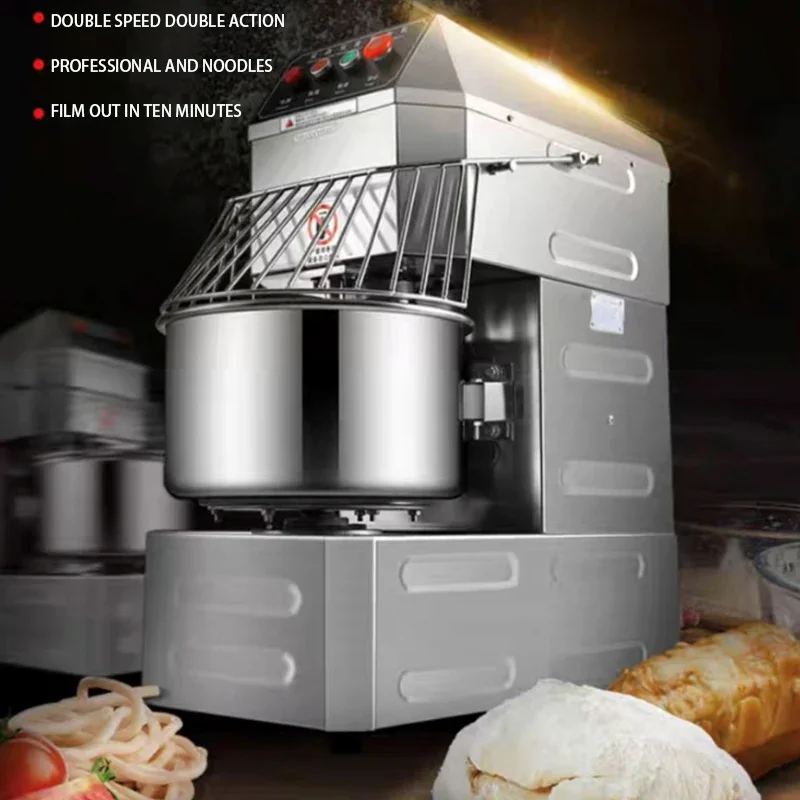 Full Automatic Electric Double Speed Large Capacity Commercial Dough Kneader Mixer