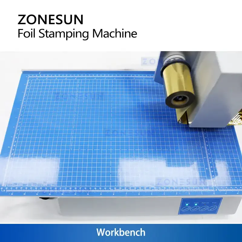ZONESUN ZS-8025 Automatic Digital Hot Foil Stamping Machine Windows OS 20-50mm/s Plateless Heat Press Leather Card Crafts Printe - view 6
