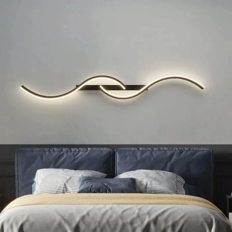 Simple LED Chandelier Lighting Horizontal Hanging Vertical Wall Hanging Lamp Living Room Lamp Dining Room Home Lighting Lamps