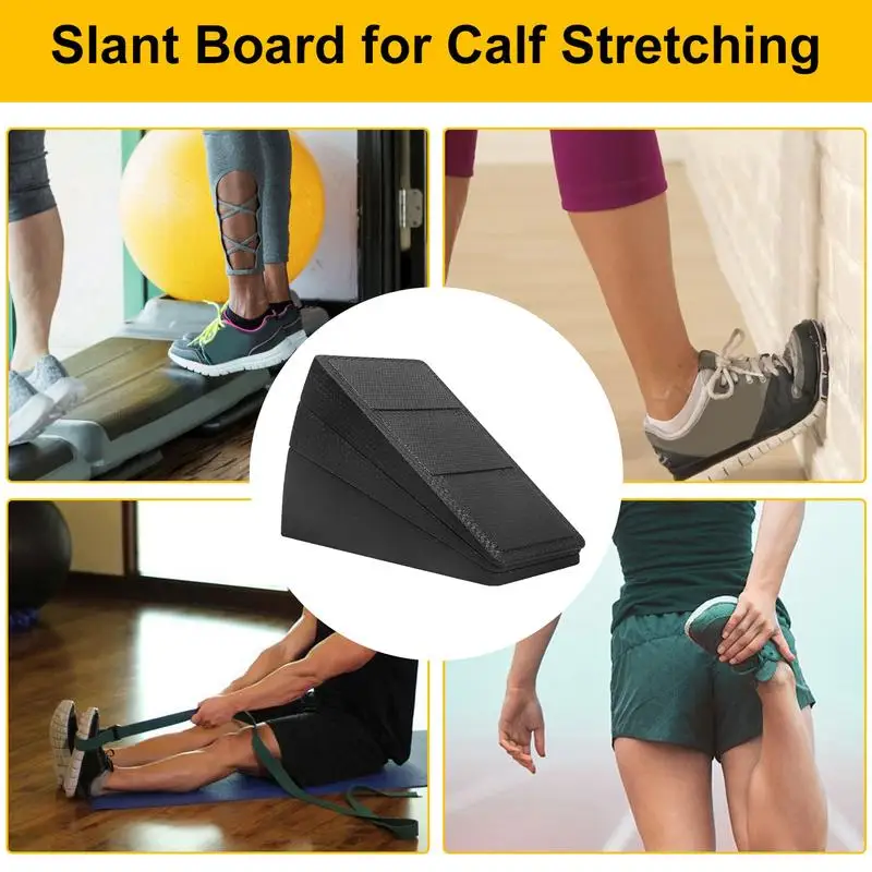 Versatile Anti-Slip Slant Board Calf Stretcher 3-Levels Adjustable Yoga Wedge Stretch Slant Boards For Exercise Yoga Accessories