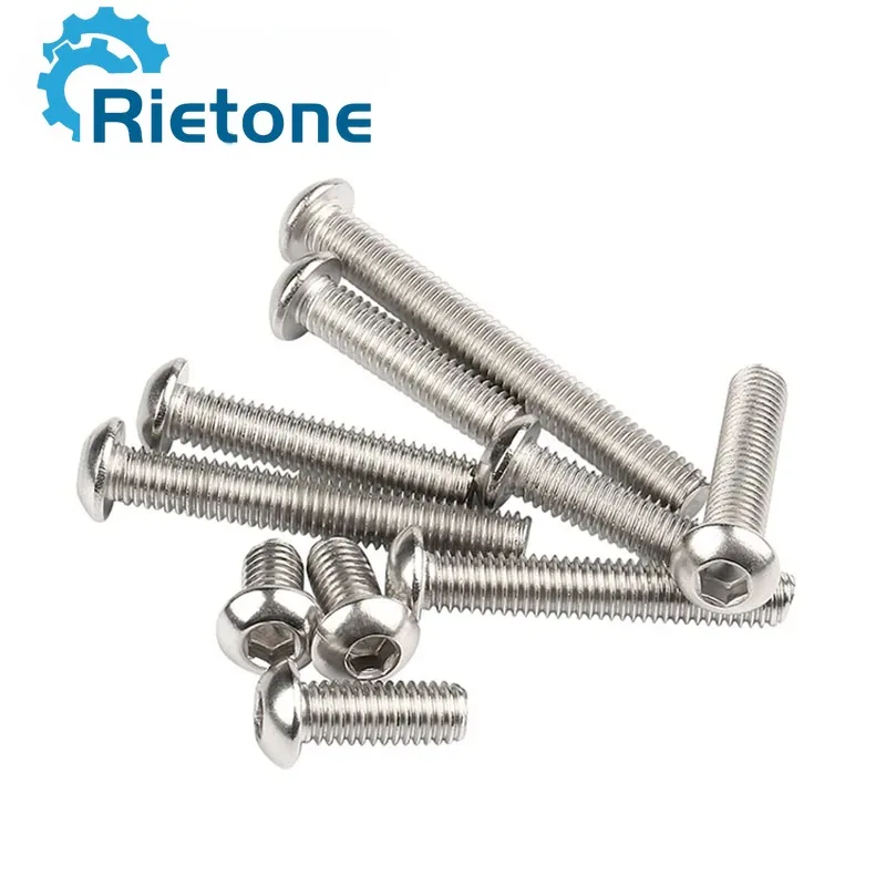 RS PRO M6 X 60mm Hex Socket Button Screw Stainless Steel RS Components