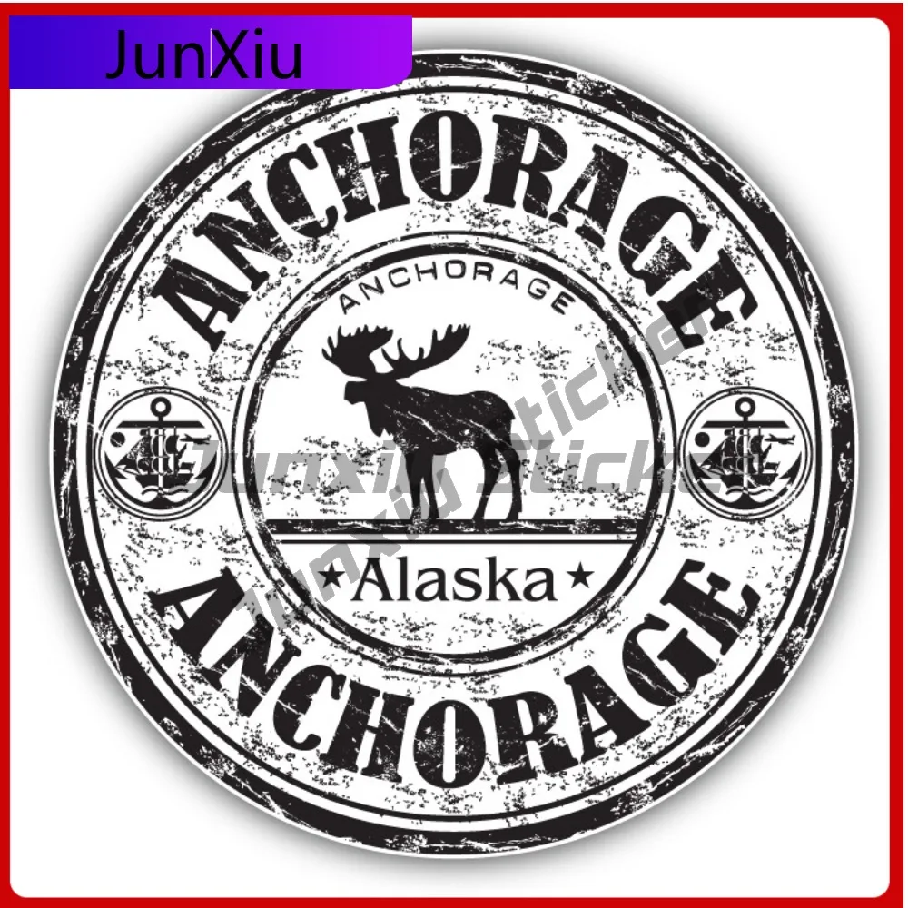 

Anchorage Alaska Usa Creative Sticker Stamp Car Decal Bumper Stickers Funny Style Bumper Use For Helme Auto Styling Accessory