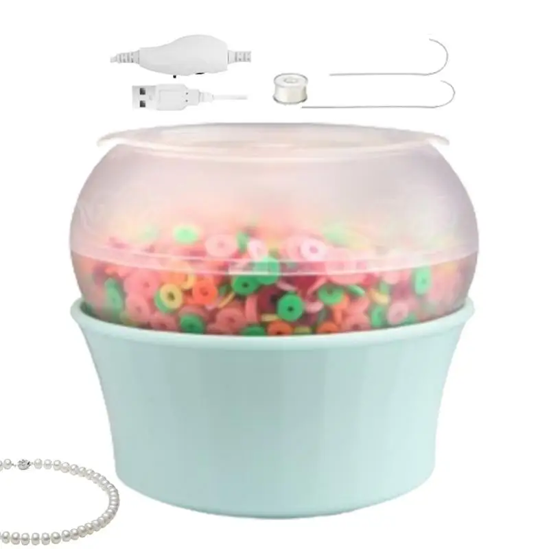 

Bead Bracelet Maker Portable 5V Electric Bead Spinner Kit Clay Bead Maker Professional USB Automatic Clay Beads Bowl Beading