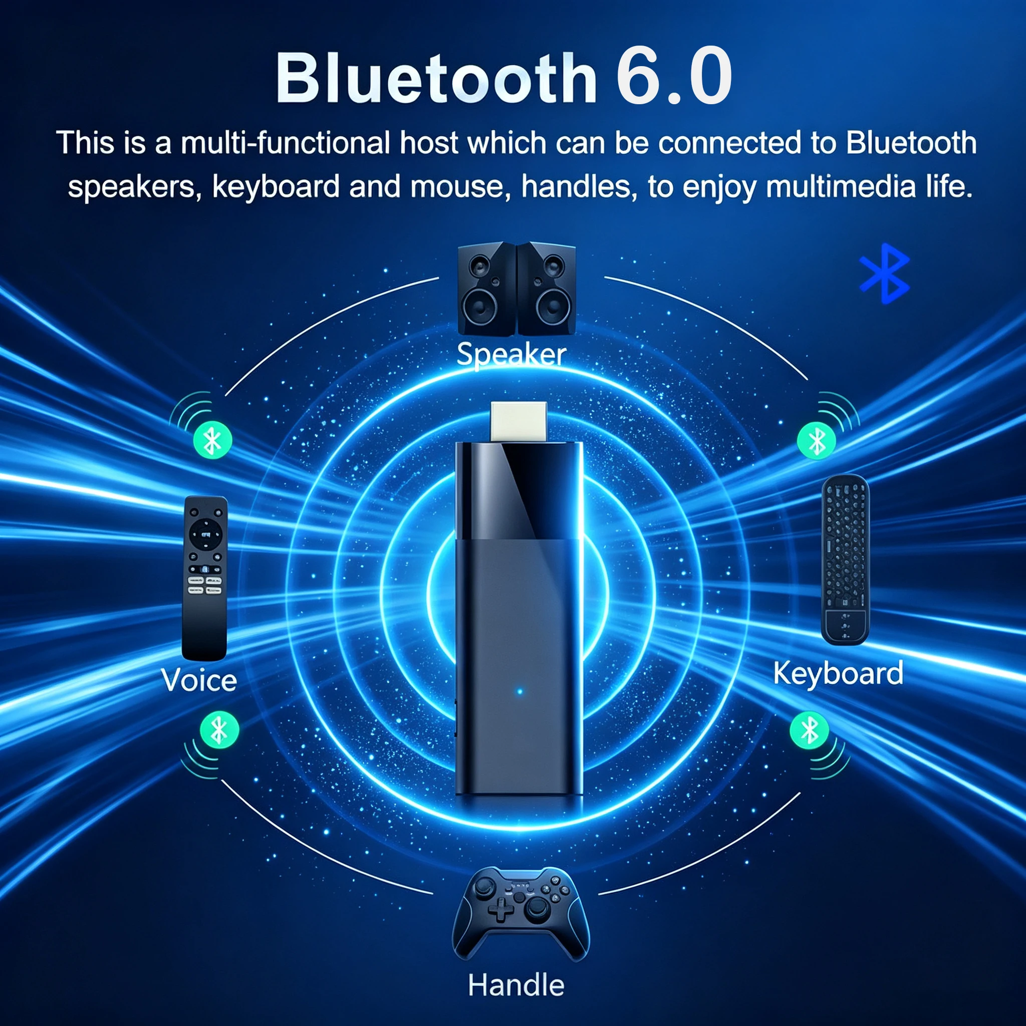Android 16 TV Stick Allwinner H313 8GB+256GB Bluetooth 6.0 Player Google Assistant Wifi 5G 8K Smart TV Box Very Fast Set Top Box view 5