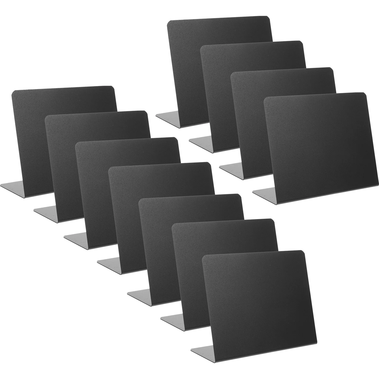 

1 Set L-Shaped Chalkboard Sign Plastic Message For Shop Tabletop Signage Desktop Memo Board Erasable Writing Board For