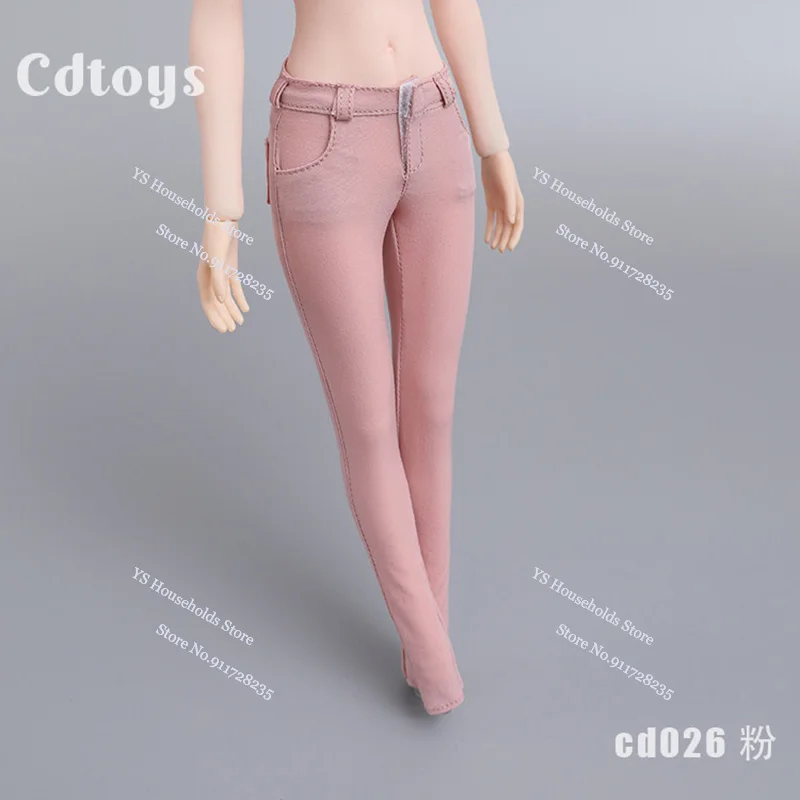 Cdtoys Cd026 1/6 ทหารหญิงแน่นดินสอกางเกงเสื้อผ้าBottomingกางเกงอุปกรณ์เสริมสําหรับ 12 "Action Figure Body DIY Decor