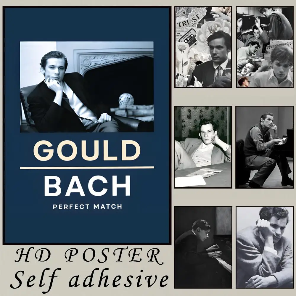 Classical Musician Glenn Gould Poster Room Wall Art Decor Waterproof Stickers For Home Bar Bedroom Decoration
