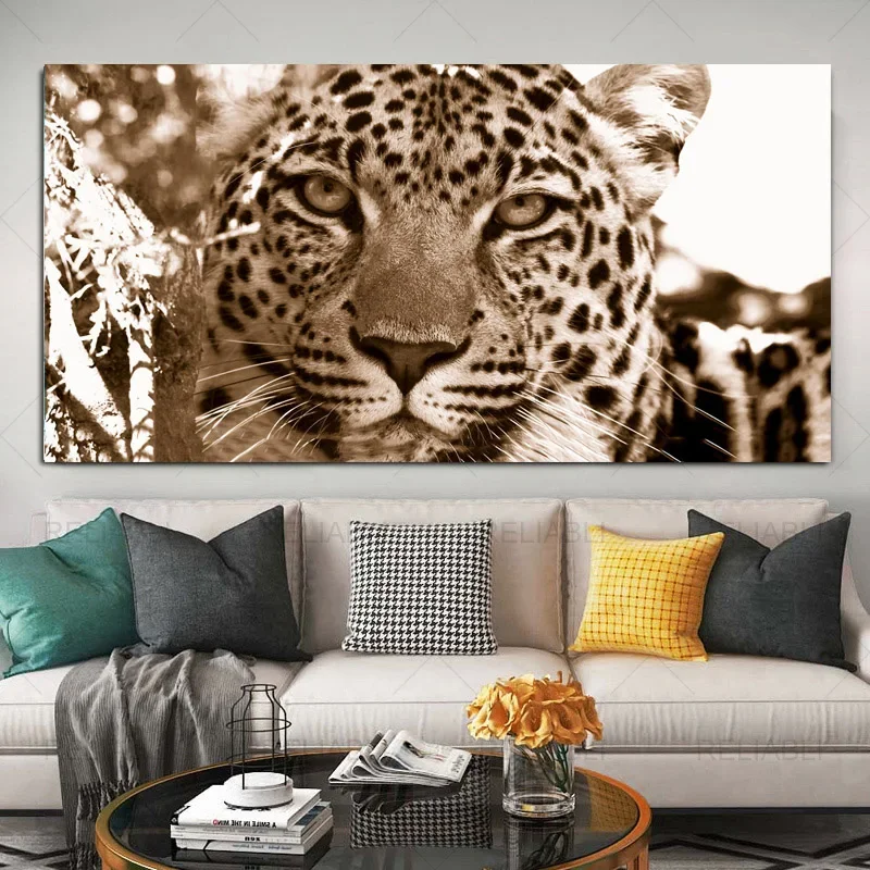 Frameless Canvas Painting Wild Animals Tiger Lion Canvas Painting Tiger Lion Posters And Prints Porch Wall Art Picture Living Ro