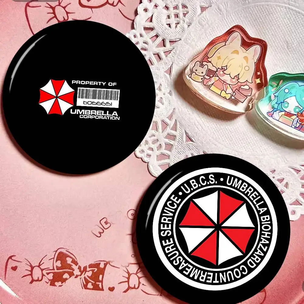 EVILS R-RESIDENT GAME 32/44/58MM Customizable Button Pins Cute Funny Creative Badge Jewelry Decor Gifts For Friends