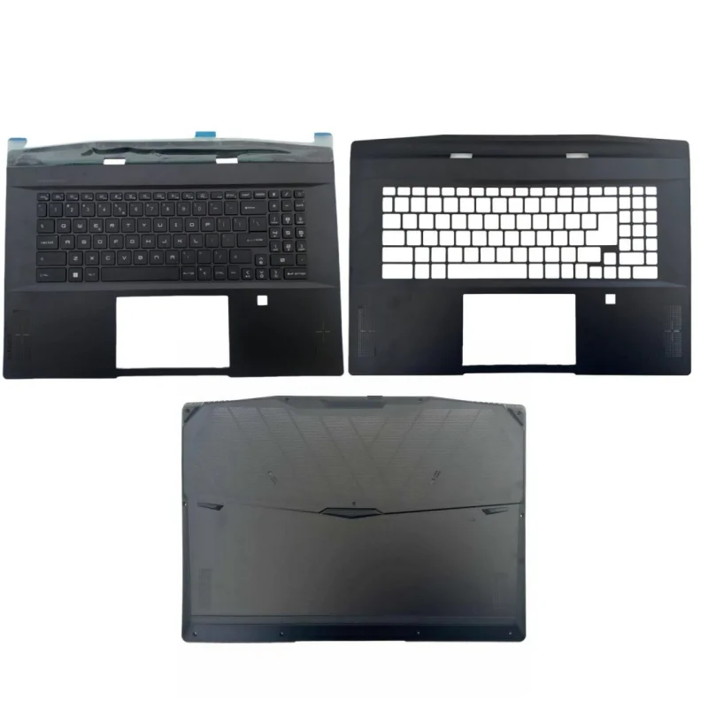 New For Stealth GS77 MS-17P1 MS-17P2 12UE Palmrest Cover Upper Case Backlit Keyboard/Bottom Base Cover Lower Case D Shell