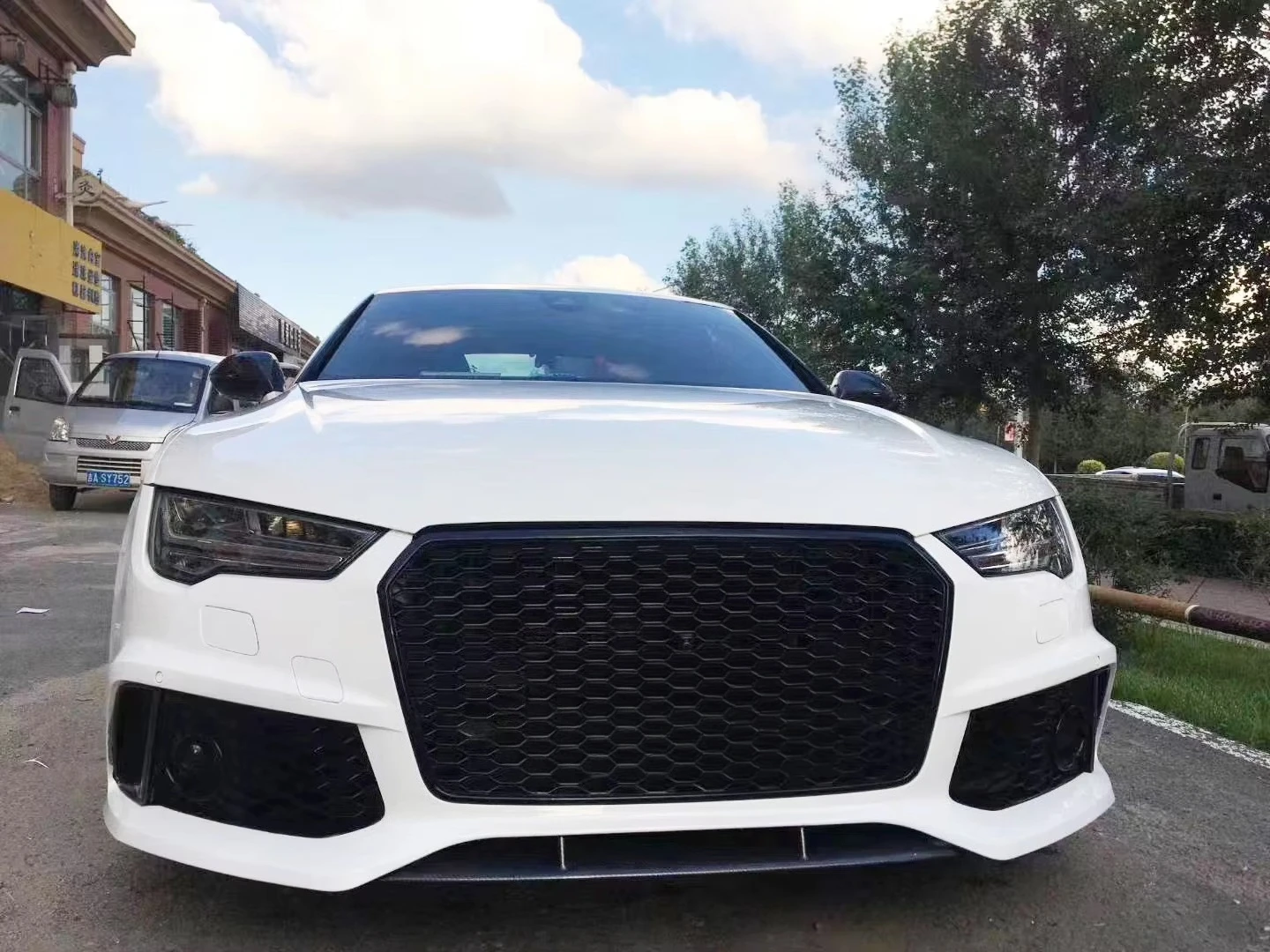 

Car Bumpers Auto Body Systems for STLF A7 C7 C7.5 A7 S7 Upgrade RS7 Model with Front Bumpers Grilles 2016 2017 2018