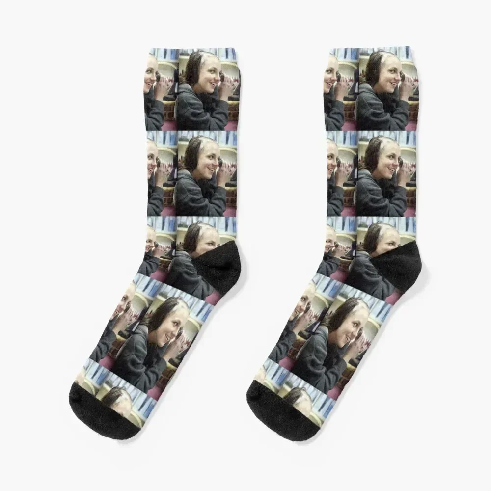 

Brittany Spears Shaving her Head Socks Non-slip cool Socks For Men Women's