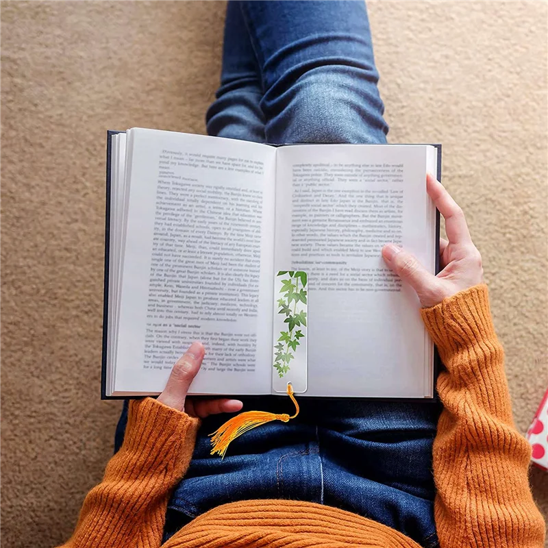 75 قطعة المرجعية الاكريليك مستطيل فارغة واضحة DIY بها بنفسك علامات الكتاب غير المكتملة مع شرابات ملونة الحلي الحرف الديكورات