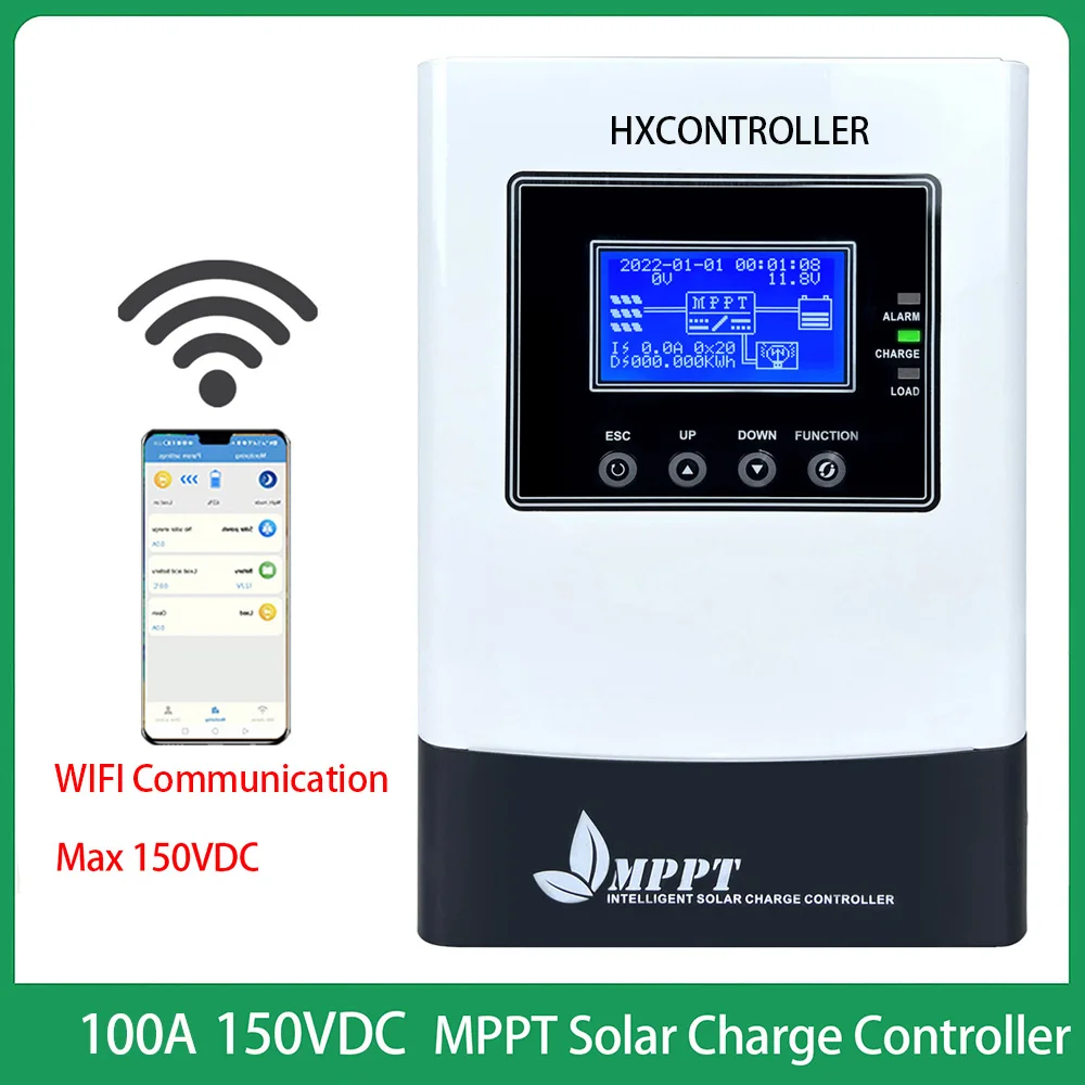 

WIFI Monitor MPPT 100A Solar Battery Charge Controller 12V 24V 48V 150VDC PV Panel System Battery Regulator Ship From Poland