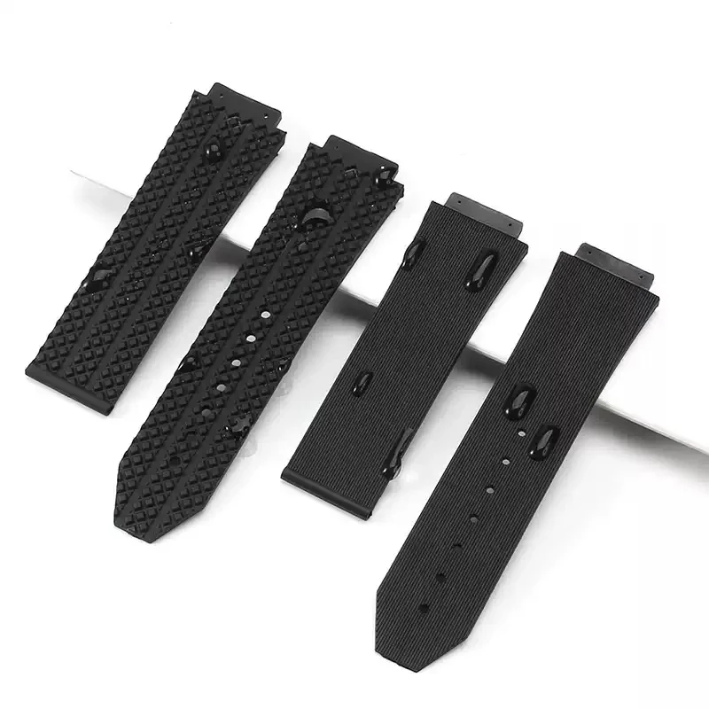 

26mm * 19mm 25mm*17mm High-Quality Silicone Rubber Watch Strap Suitable For HUBLOT Wheel Hub Watchbands men Strap Of Big