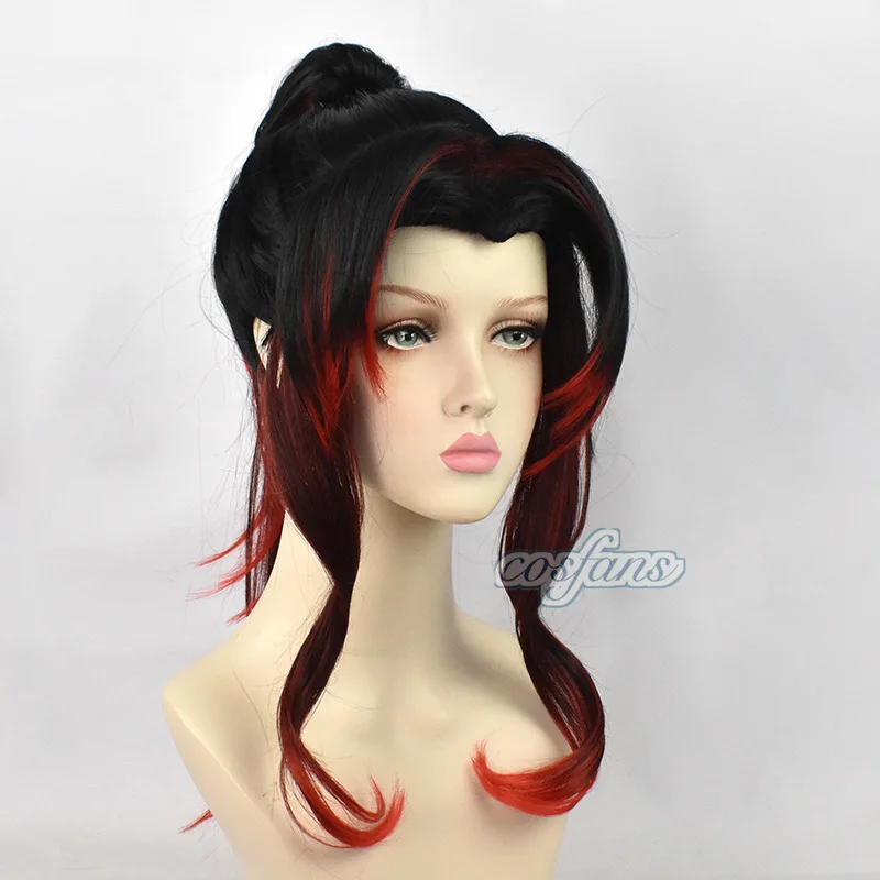 Kokushibo تأثيري كيميتسو أنيمي شيطان القاتل شعر مستعار تأثيري لا Yaiba Kokushibou تأثيري الدعائم