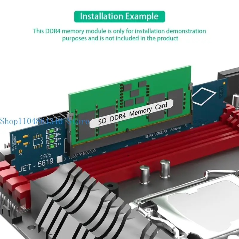 652F DIMM to DIMM Adapter Card Upgraded Laptop to Desktop Configuration Support