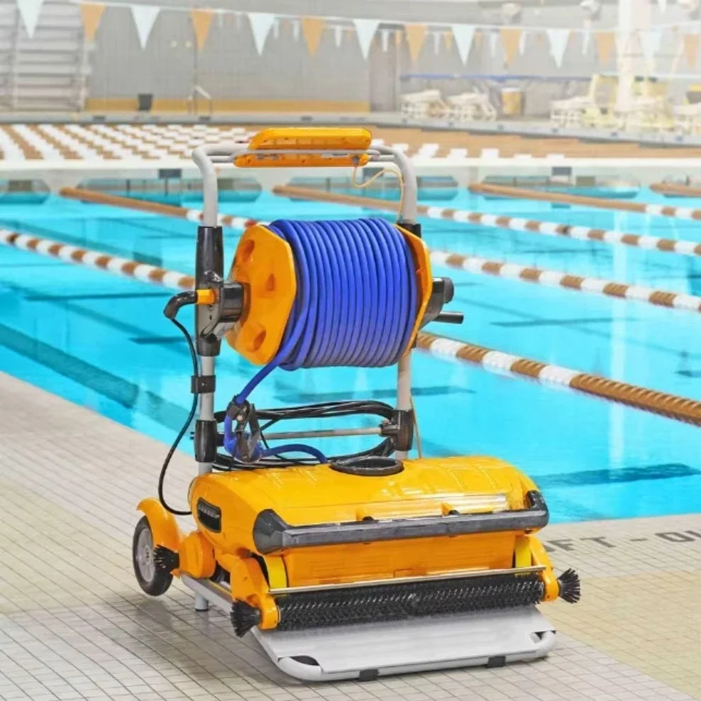Automatic Robotic Pool Cleaner, Underwater Suction Vacuum Machine for Swimming Pool & Fish Pond Maintenance WAVE 200